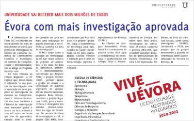 Ensino Magazine destaca nova investigação financiada na Univ. de Évora